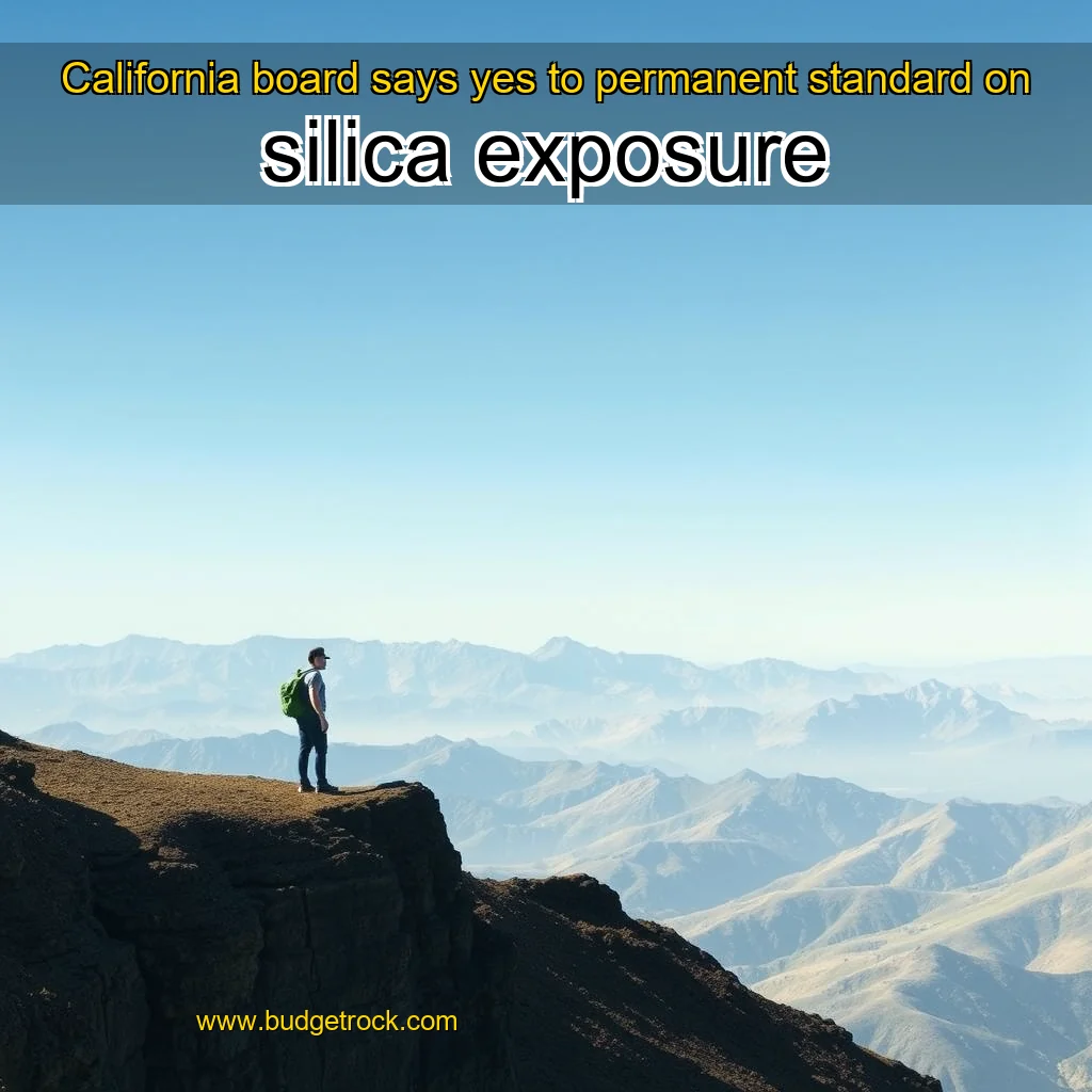 You are currently viewing California board says yes to permanent standard on silica exposure