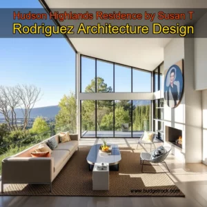 Artistic representation for Hudson Highlands Residence by Susan T Rodriguez Architecture Design