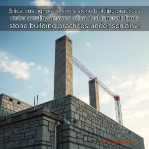 Read more about the article Silica dust ignored: firm’s stone building practices under scrutiny


 answer: silica dust ignored: firm’s stone building practices under scrutiny!