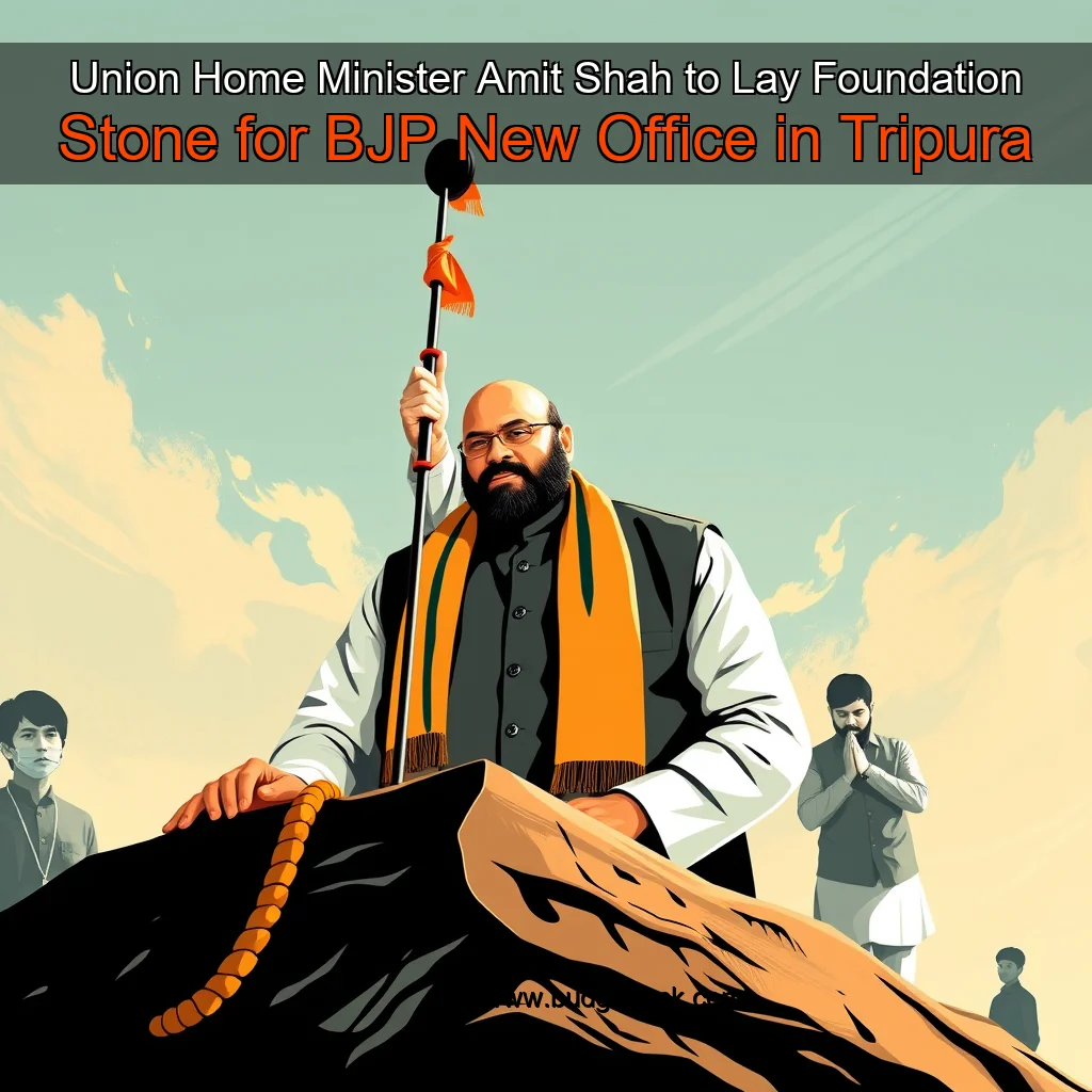Read more about the article Union Home Minister Amit Shah to Lay Foundation Stone for BJP New Office in Tripura