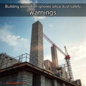 Read more about the article Building stone firm ignores silica dust safety warnings