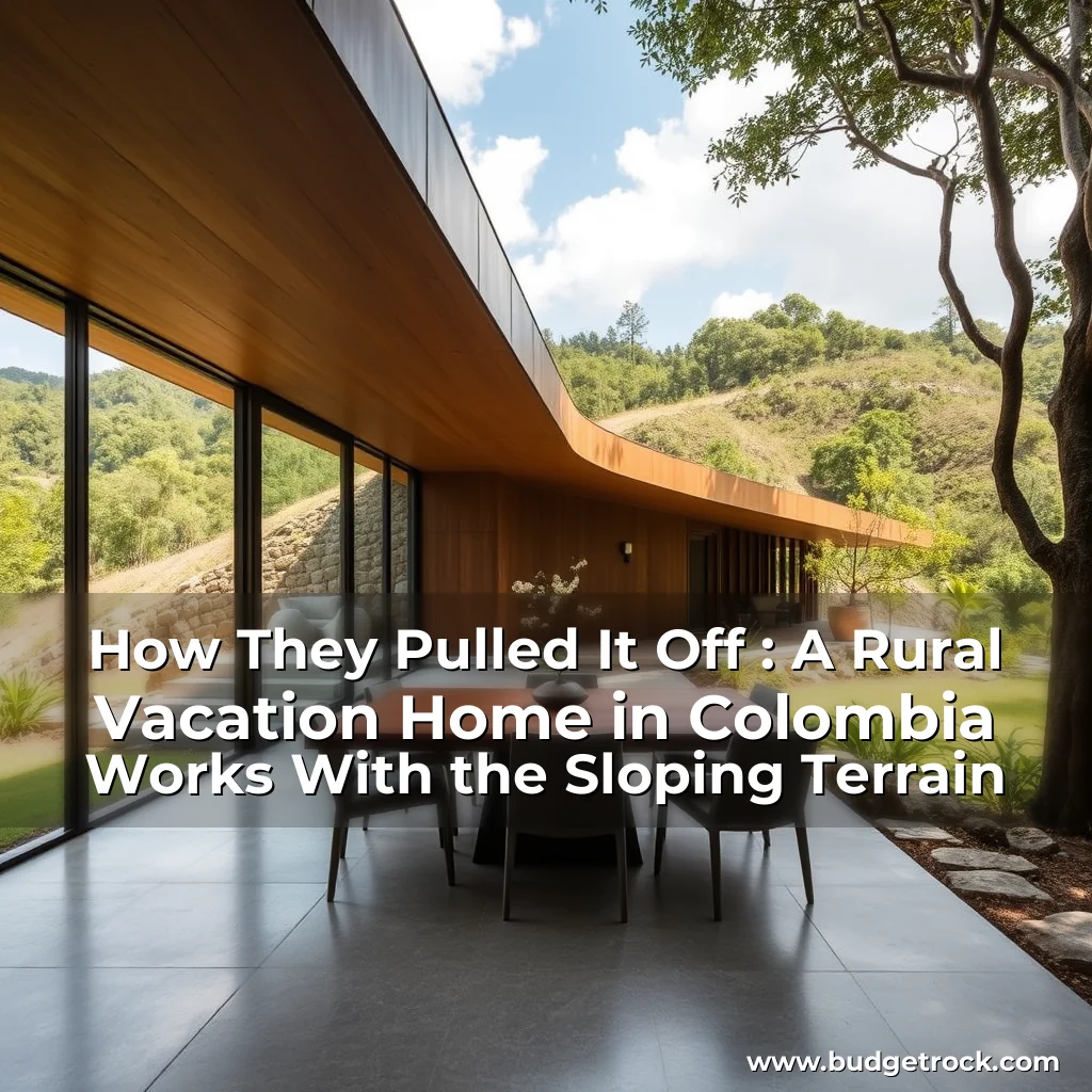 Read more about the article How They Pulled It Off : A Rural Vacation Home in Colombia Works With the Sloping Terrain