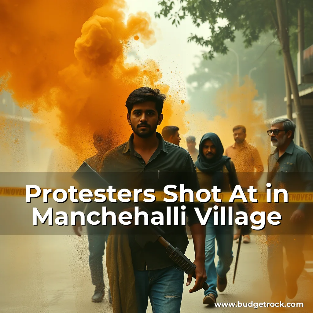 Read more about the article Protesters Shot At in Manchehalli Village