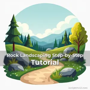 Artistic representation for Rock Landscaping Step-by-Step Tutorial