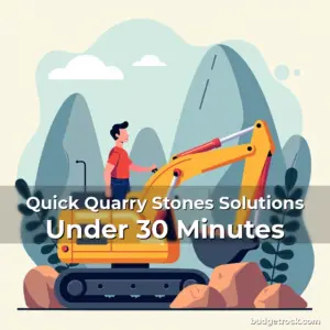 Artistic representation for Quick Quarry Stones Solutions Under 30 Minutes