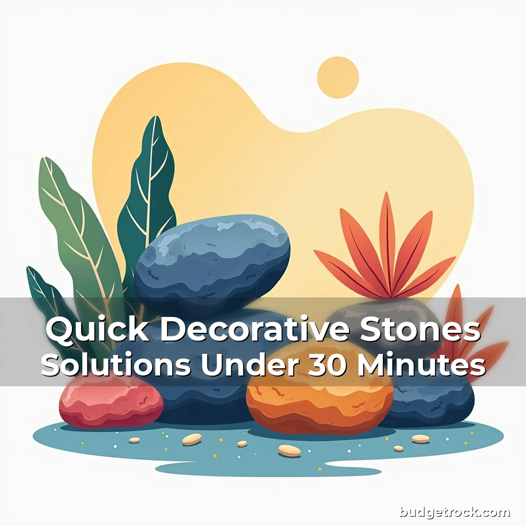 Read more about the article Quick Decorative Stones Solutions Under 30 Minutes