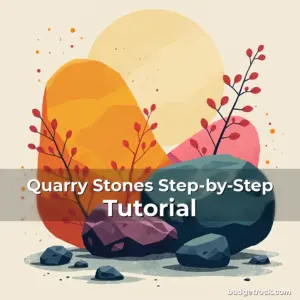 Artistic representation for Quarry Stones Step-by-Step Tutorial