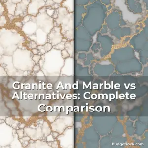 Artistic representation for Granite And Marble vs Alternatives: Complete Comparison
