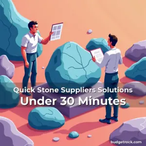 Artistic representation for Quick Stone Suppliers Solutions Under 30 Minutes