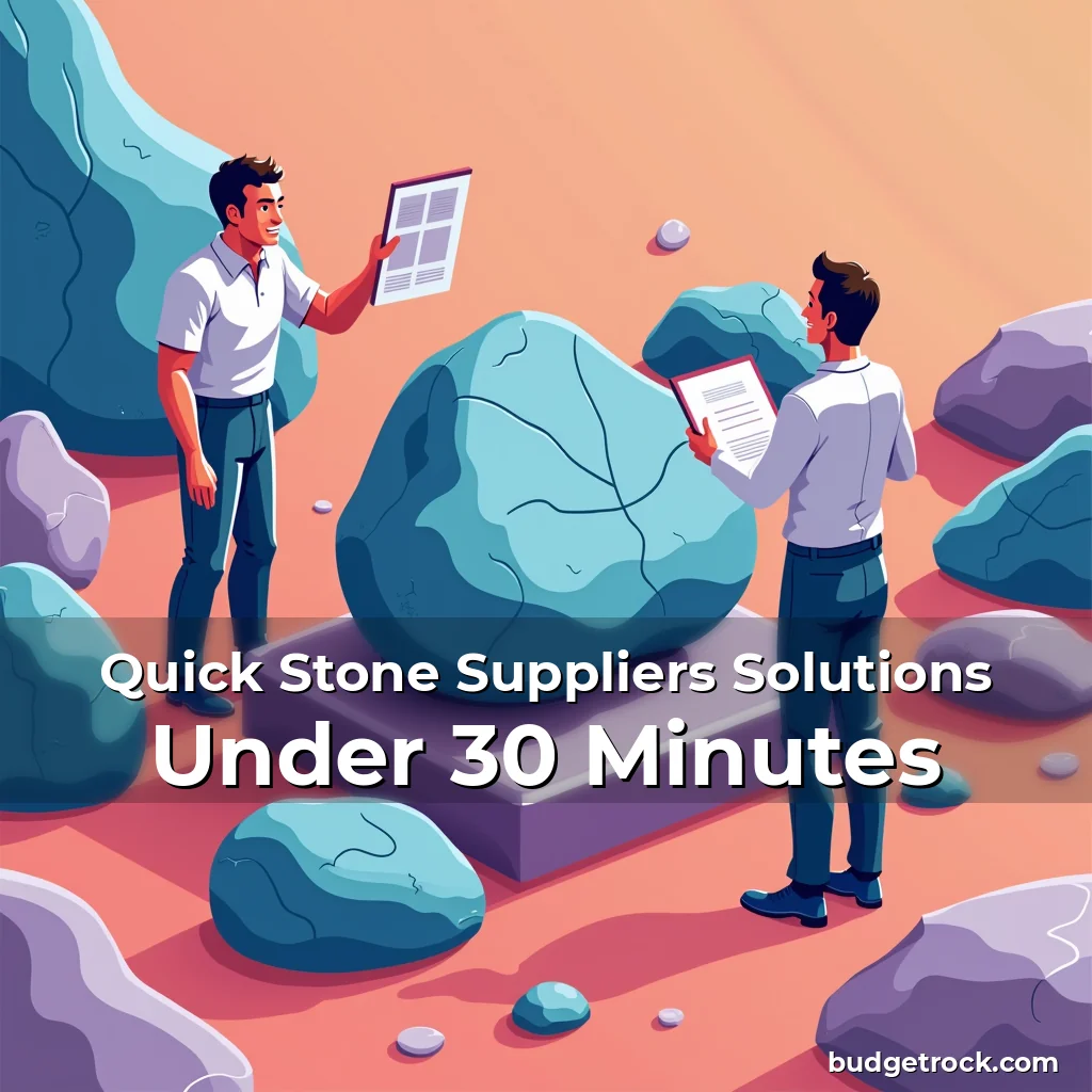 Read more about the article Quick Stone Suppliers Solutions Under 30 Minutes