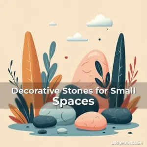 Artistic representation for Decorative Stones for Small Spaces