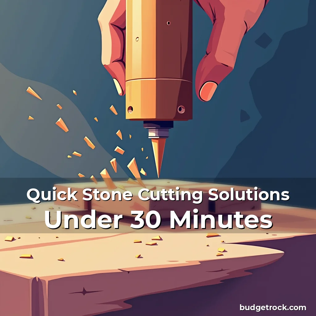 Read more about the article Quick Stone Cutting Solutions Under 30 Minutes