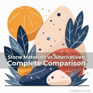 Artistic representation for Stone Materials vs Alternatives: Complete Comparison