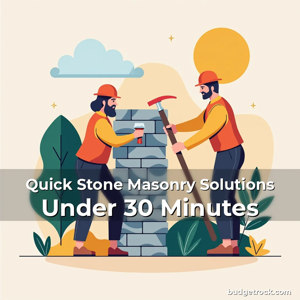 Read more about the article Quick Stone Masonry Solutions Under 30 Minutes