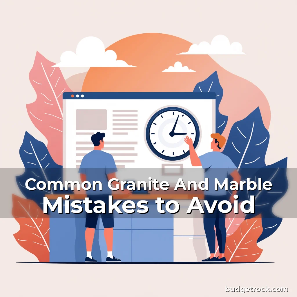 Read more about the article Common Granite And Marble Mistakes to Avoid