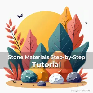 Artistic representation for Stone Materials Step-by-Step Tutorial