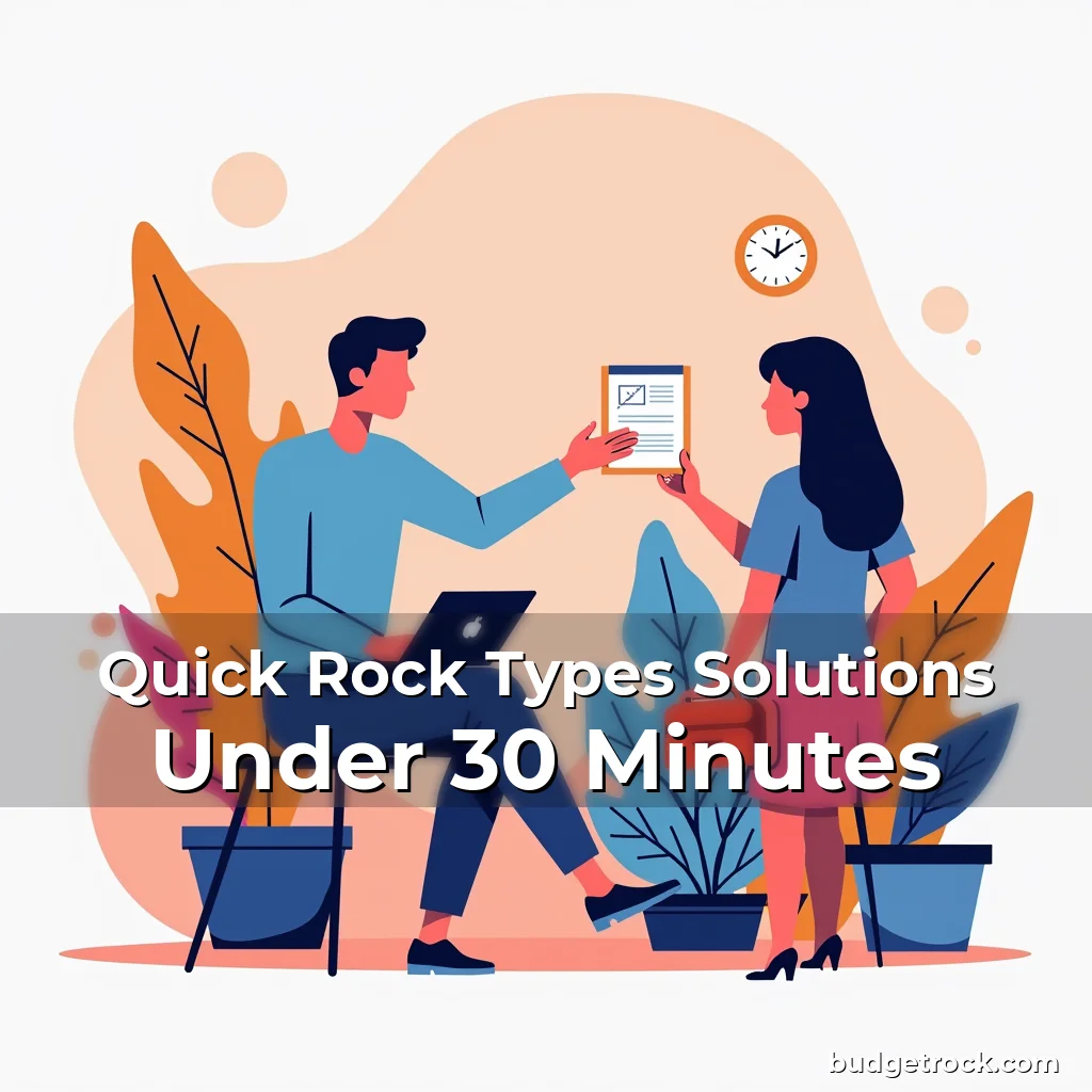Read more about the article Quick Rock Types Solutions Under 30 Minutes