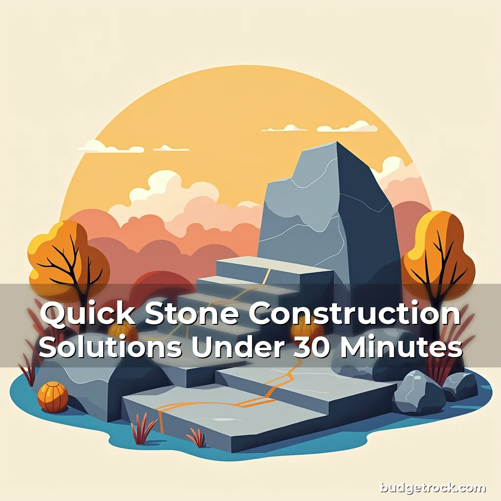 Read more about the article Quick Stone Construction Solutions Under 30 Minutes
