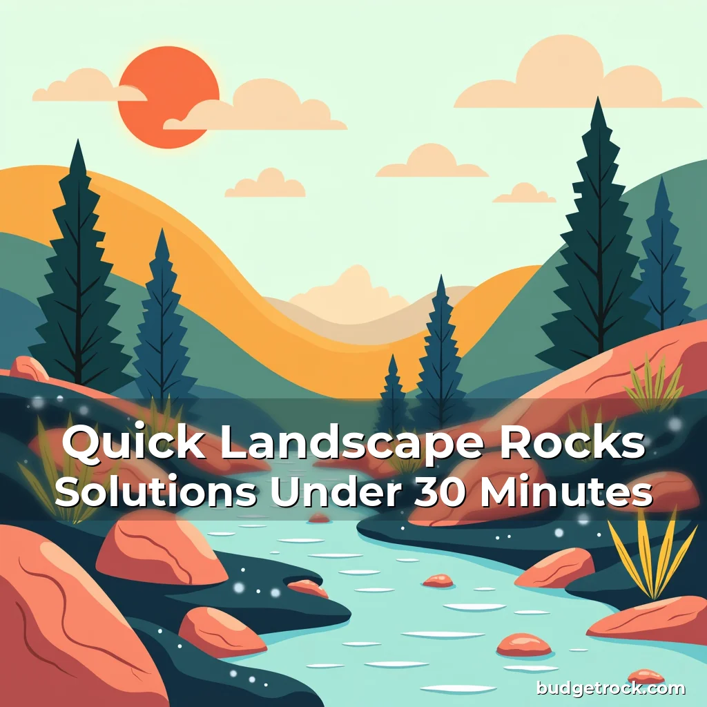 Read more about the article Quick Landscape Rocks Solutions Under 30 Minutes