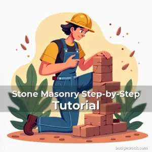 Artistic representation for Stone Masonry Step-by-Step Tutorial