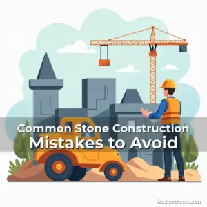 Artistic representation for Common Stone Construction Mistakes to Avoid