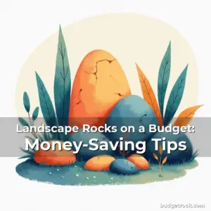 Artistic representation for Landscape Rocks on a Budget: Money-Saving Tips