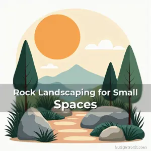 Artistic representation for Rock Landscaping for Small Spaces