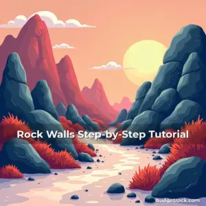 Artistic representation for Rock Walls Step-by-Step Tutorial