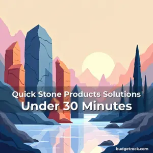 Artistic representation for Quick Stone Products Solutions Under 30 Minutes
