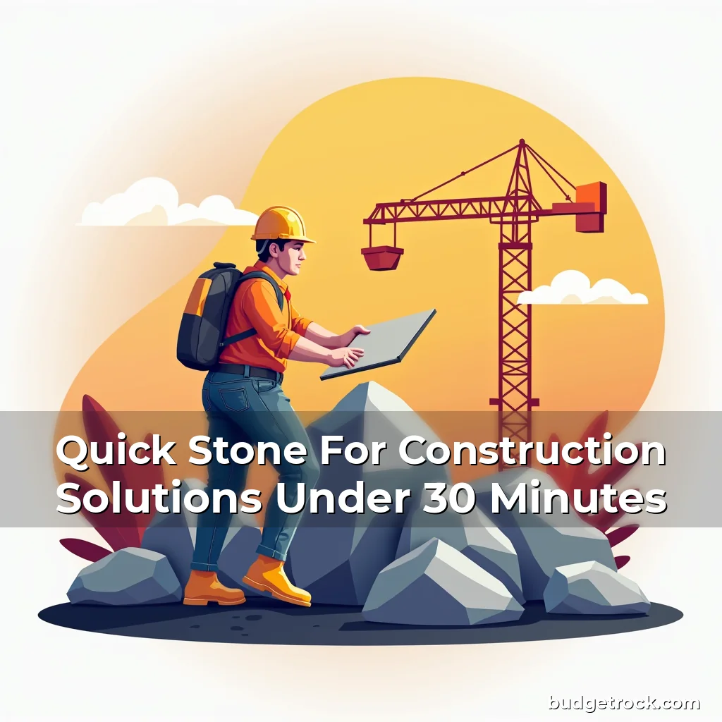 You are currently viewing Quick Stone For Construction Solutions Under 30 Minutes